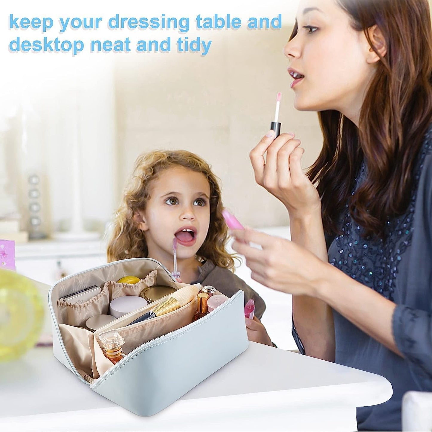 Portable Large Capacity Waterproof Cosmetic Bag for Travel Storage NEW