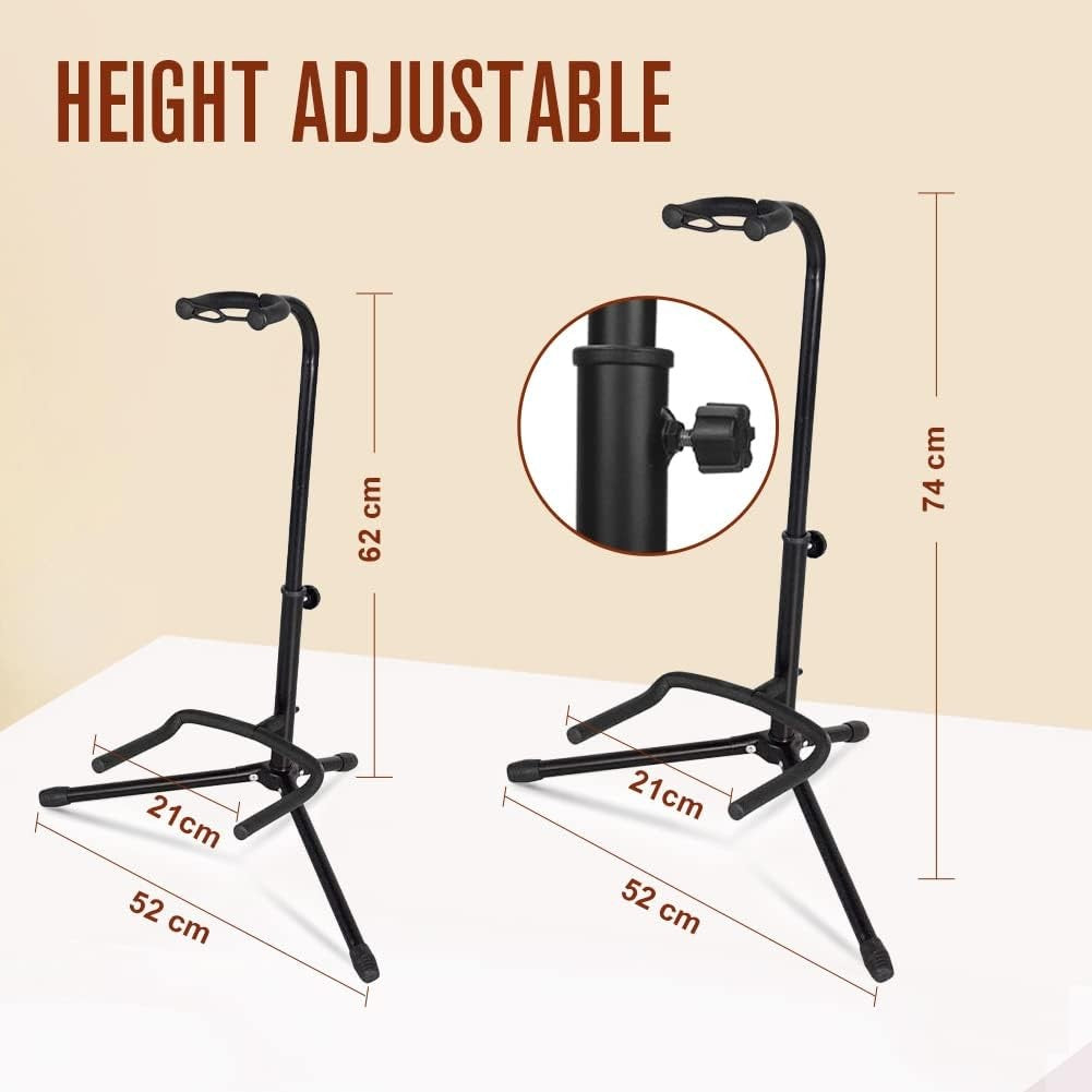 Adjustable Portable Guitar Tripod Stand for Acoustic Classical Electric Bass