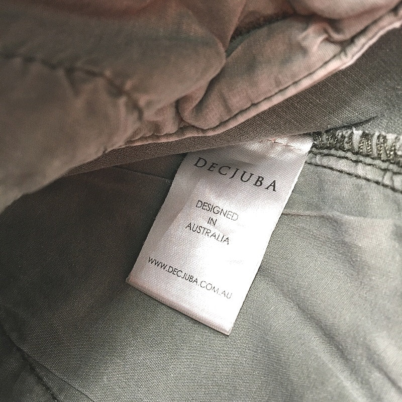 Decjuba Skinny Tapered Grey Cotton High Rise Denim Jeans Ladies Size AU 8