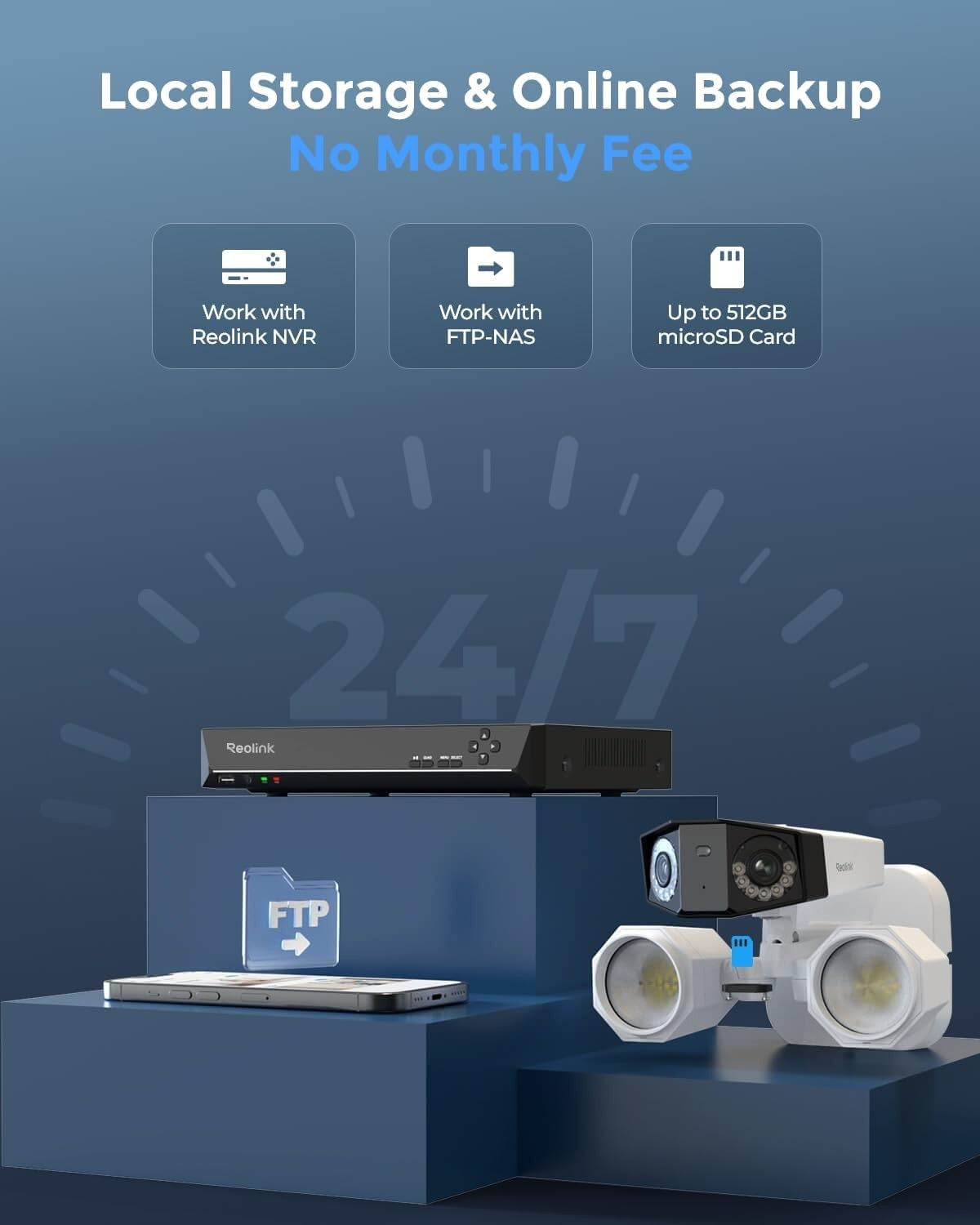 REOLINK F750P 4K Outdoor 180 Degree Security Camera with Dual Floodlights DEMO