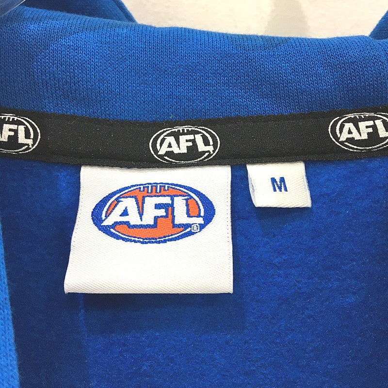 AFL Football Official Merch Western Bulldogs Blue Hooded Jumper Mens Size M NEW