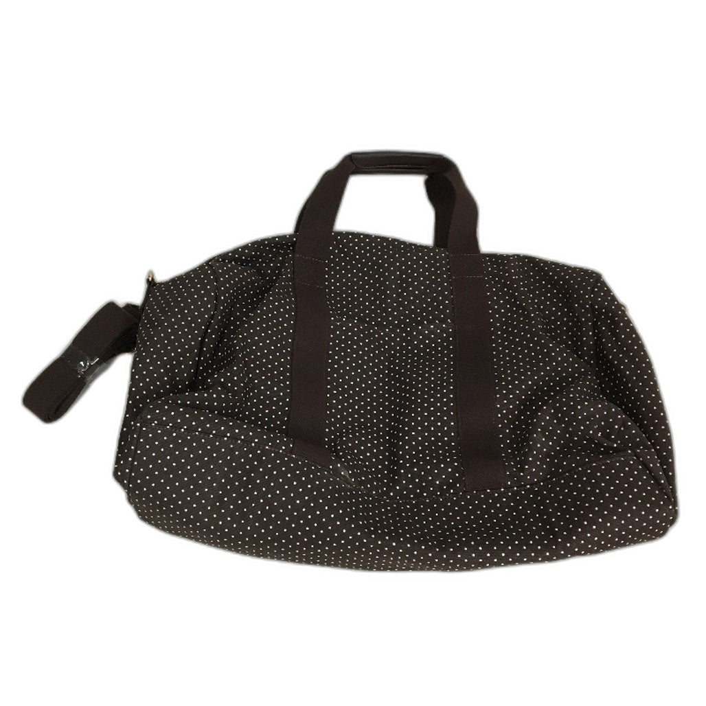 Chocolate Brown White Polka Dot Backpack & Duffle Bag Matching Set NEW