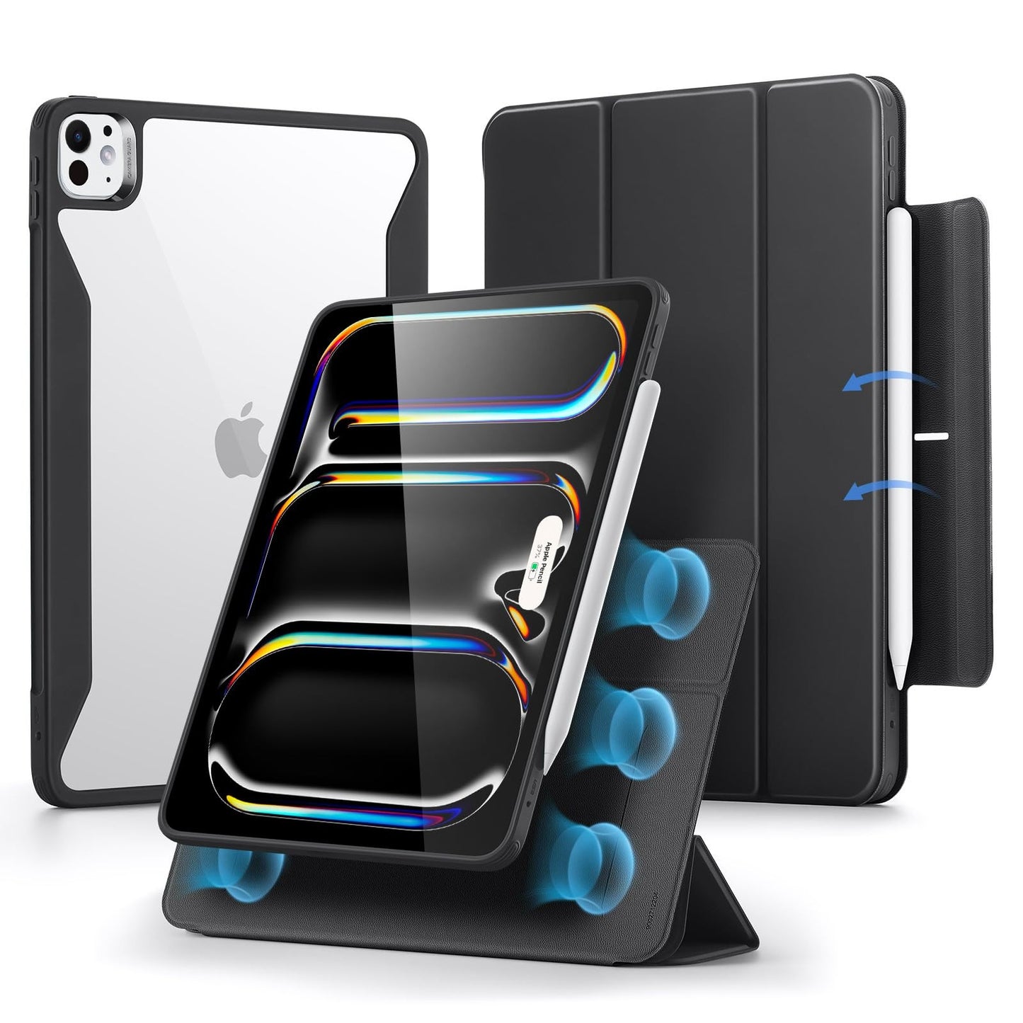 ESR iPad Pro 11 Inch Case with Removable Magnetic Cover and Pencil Holder...