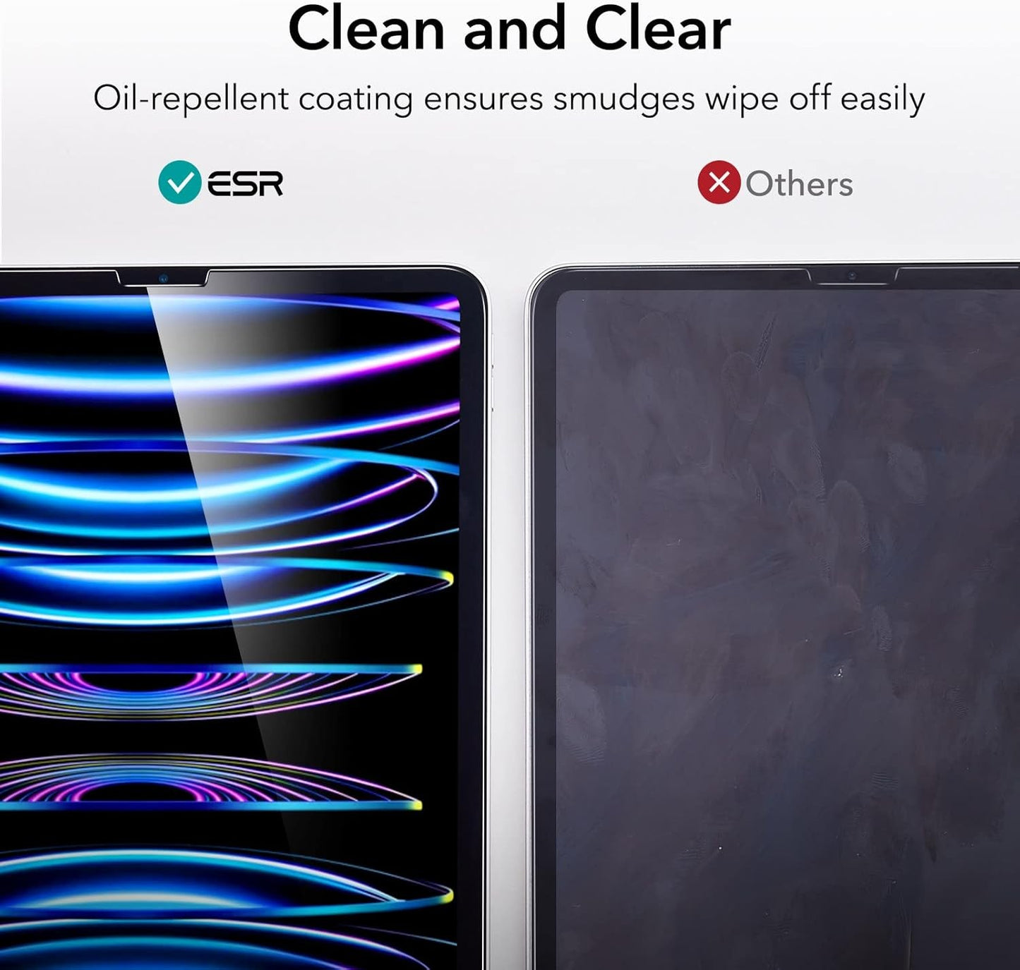 ESR Tempered Glass Screen Protector for iPad Pro 11" & Air 10.9"