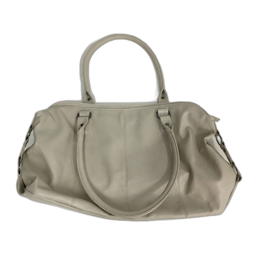 Chocolate & Beige Soft Faux Leather Classic Style Hand Bag Matching Set NEW