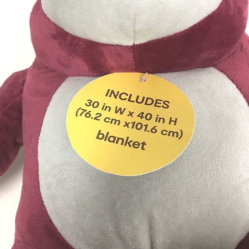 Disney Pixar Toy Story Mulberry Lotso Bear 33cm Plush Toy With 100cm Blanket NEW