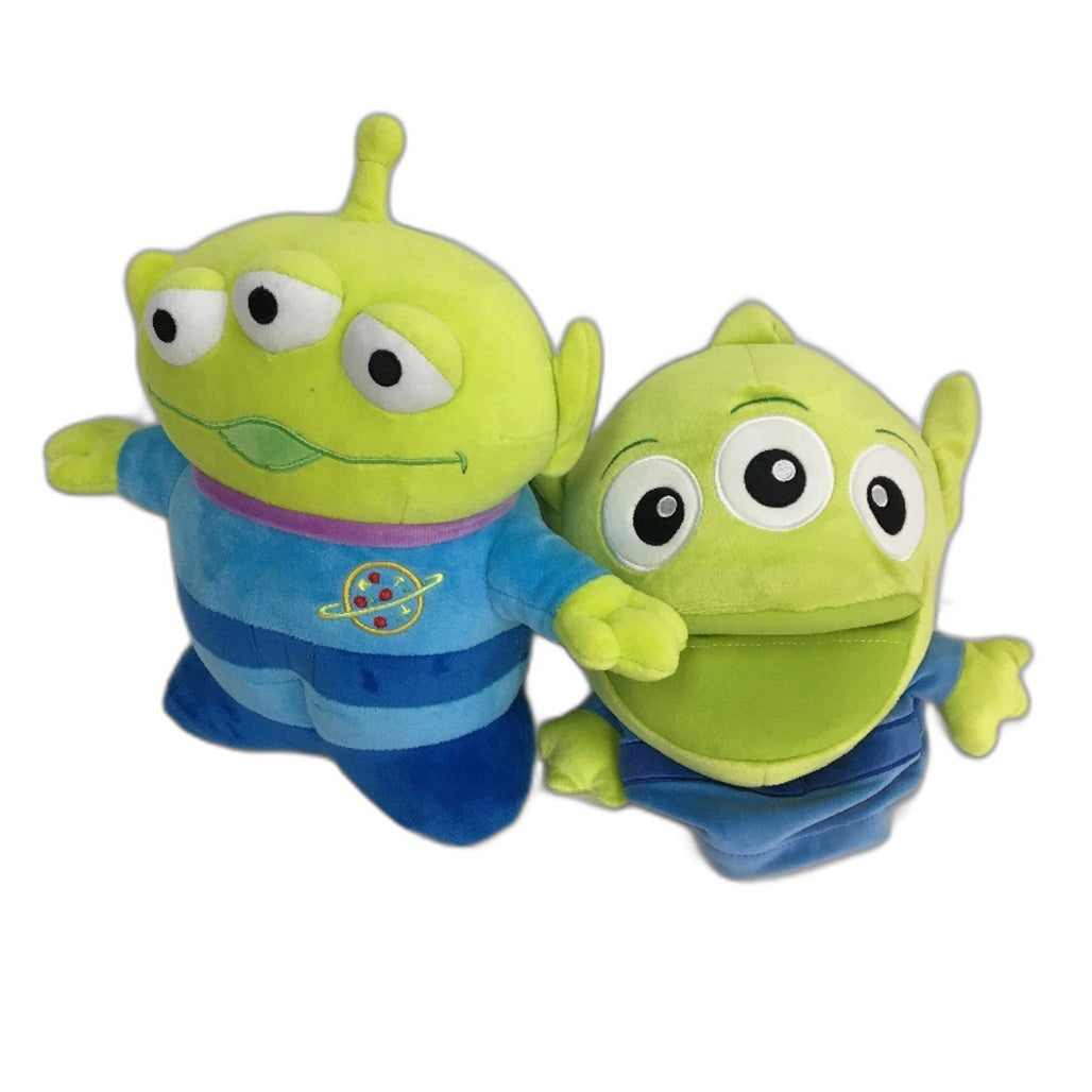 Disney Pixar Toy Story 5 Piece Plush Buzz Lightyear & Alien Puppet Toy Pack NEW