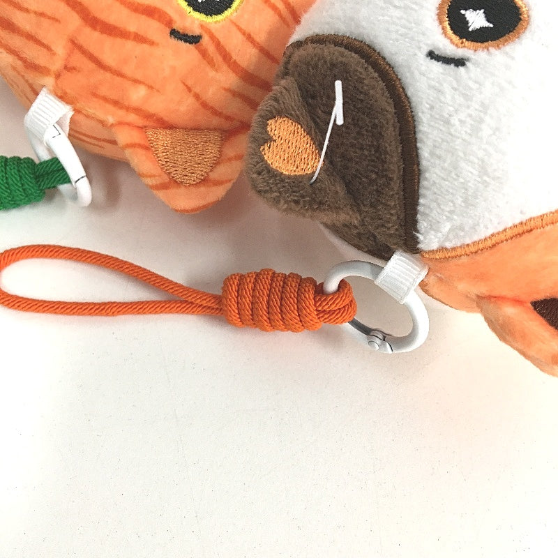 Clipable Pram School Backpack 8 Piece Mini Stuffed Toy Pack Various Animals NEW