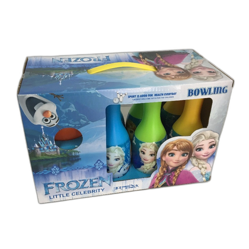 Disney Frozen Little Celebrity Fun & Easy 6 Pin Plastic Bowling Set Age 3+ NEW