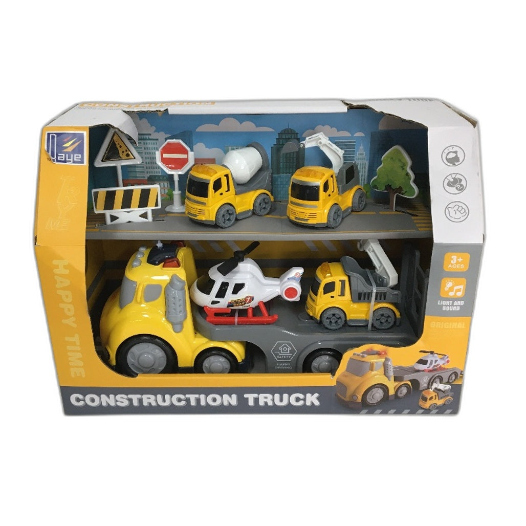 Happy Time Construction Truck & Earthmoving Machinery Play Set Age 3+ NEW