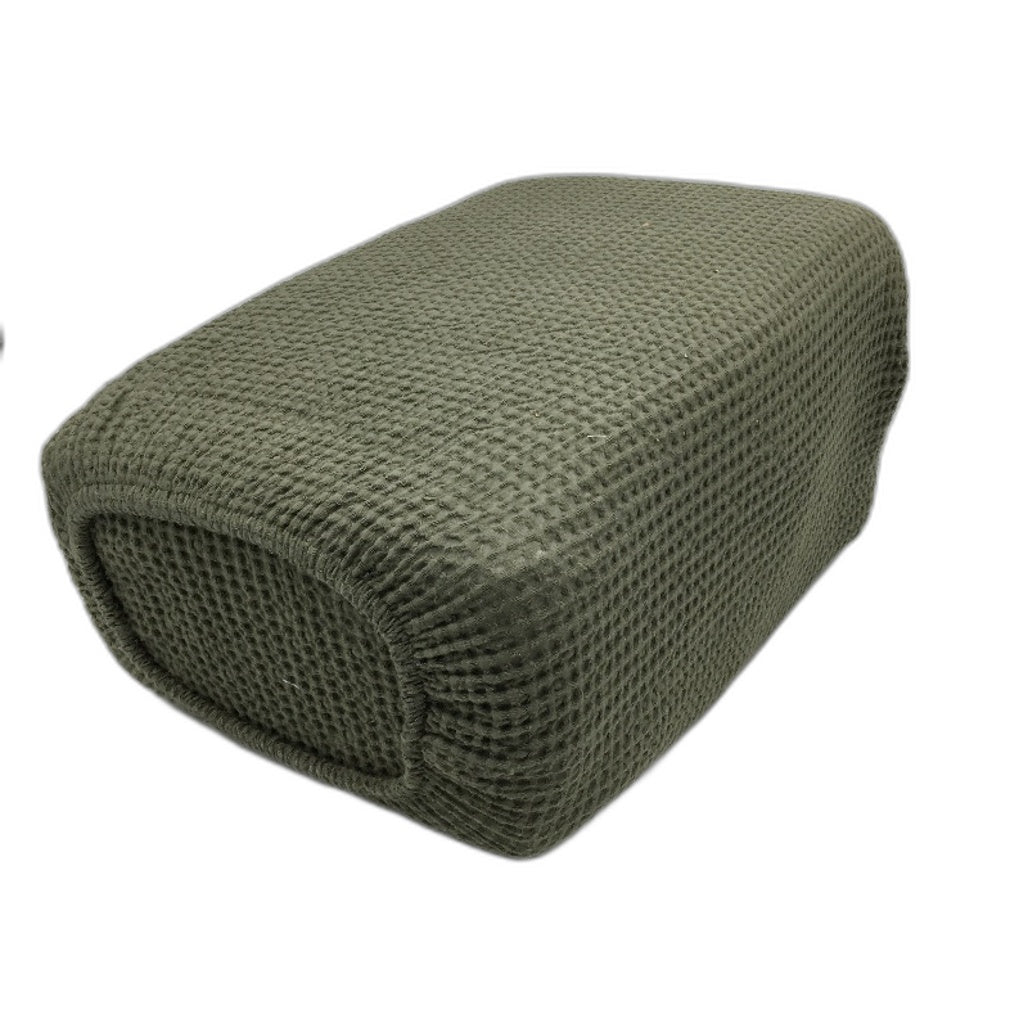 Easy Care Waffle Olive Green Australian Cotton Quilt Cover Set Size QUEEN NEW