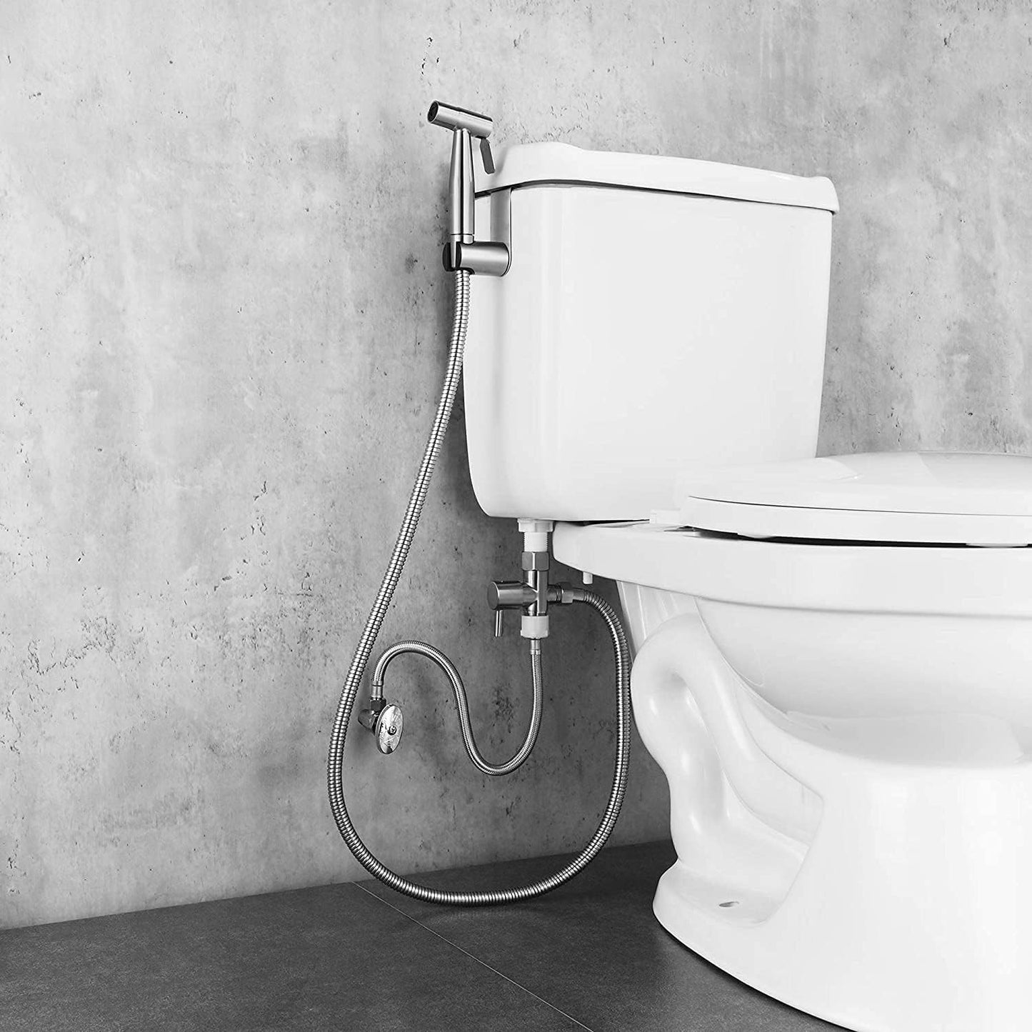 Stainless Steel Handheld Toiler Bidet Sprayer Jet with Hose NEW