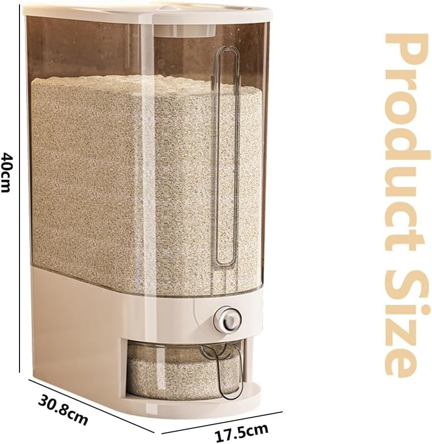 Moisture Proof Rice and Grains Storage Container & Food Dispenser in White NEW