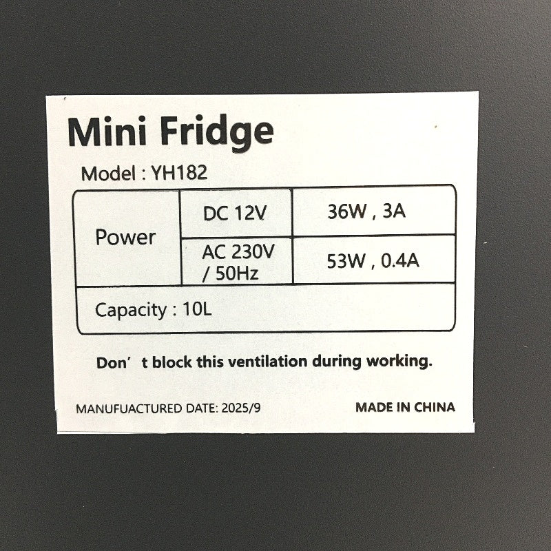 ADVWIN Mini Portable Fridge Food Drink Cosmetic Cooler For Home Car Van Truck