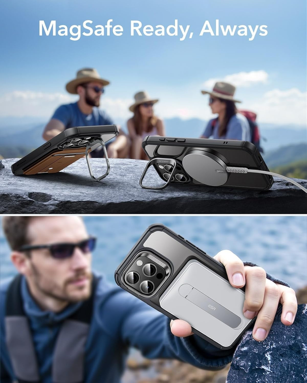 ESR iPhone 14 Pro Max Case with MagSafe, Military-Grade Protection, Clear...