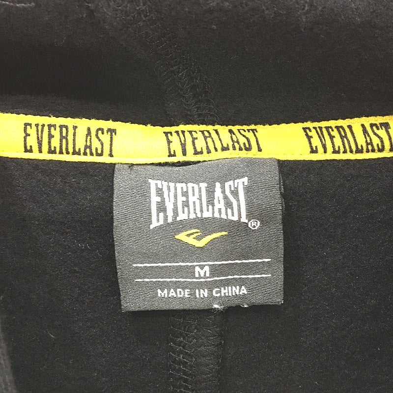 Everlast Black White Printed Shoulder Logo Hooded Jumper Mens Size Medium NEW