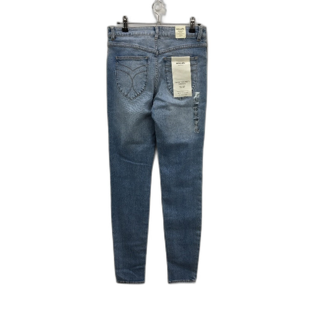 Rollas Westcoast Ankle Mid Rise Skinny Denim Blue Jeans Ladies 28 AUS 10 NEW