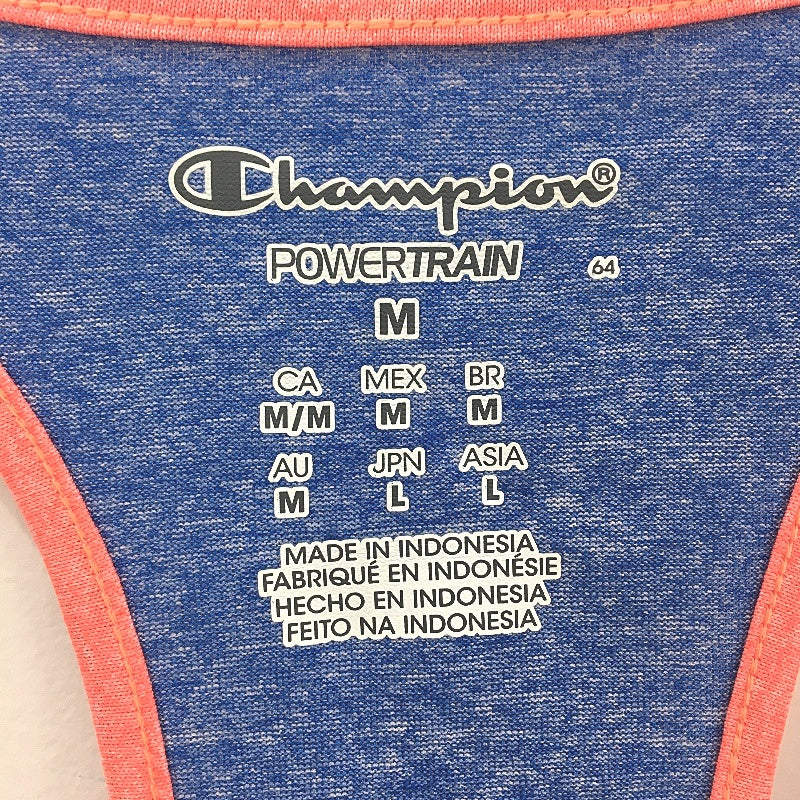 Champion Powertrain Heather Odyssey Blue Womens Workout Tank Top Size M NEW