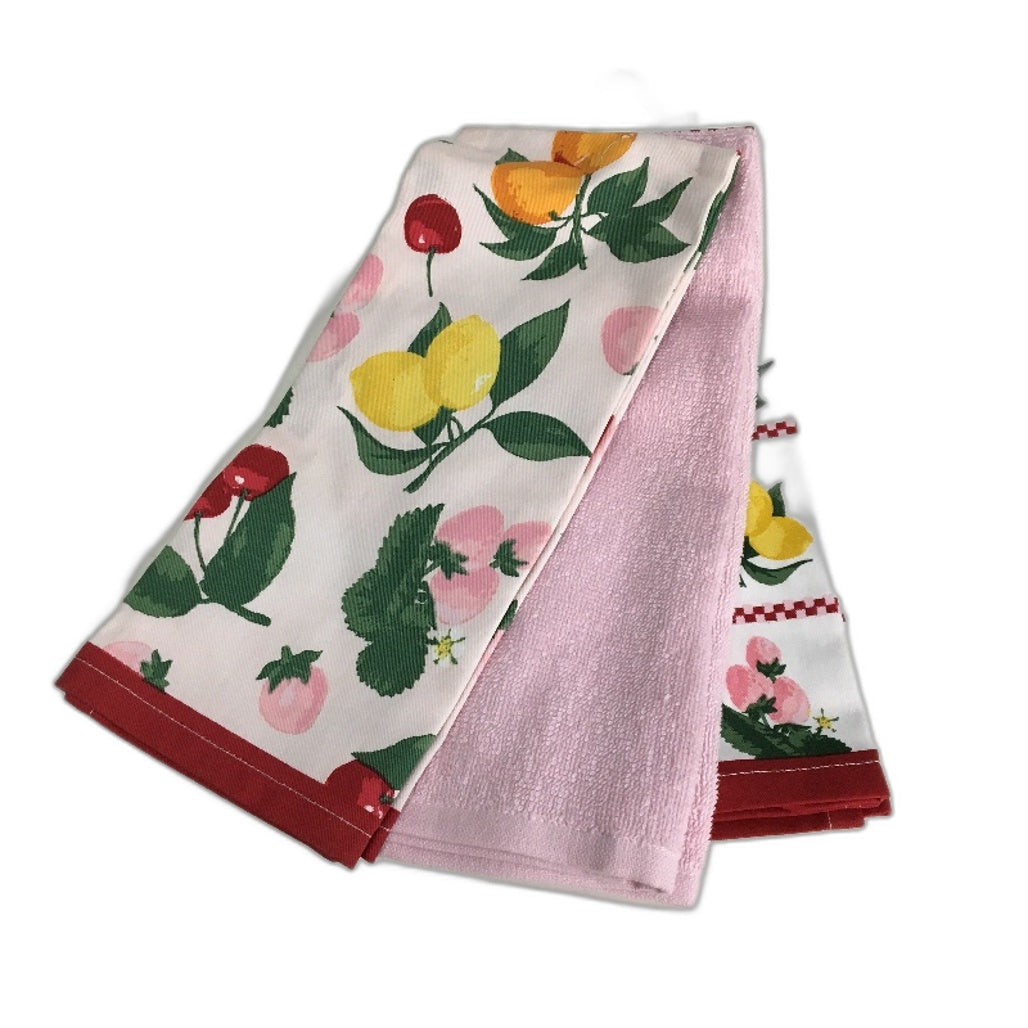 Fruit Salad Themed Drink Bottle, Lunch Bag, Ceramic Mug & 3 Tea Towel Set NEW