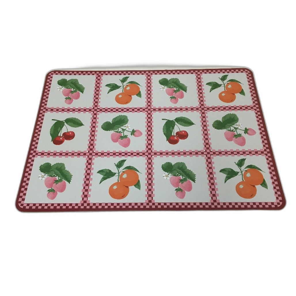 Fruit Salad Pink Cherries Strawberries Ceramic Jug Platter Mug 6 Pce Set NEW