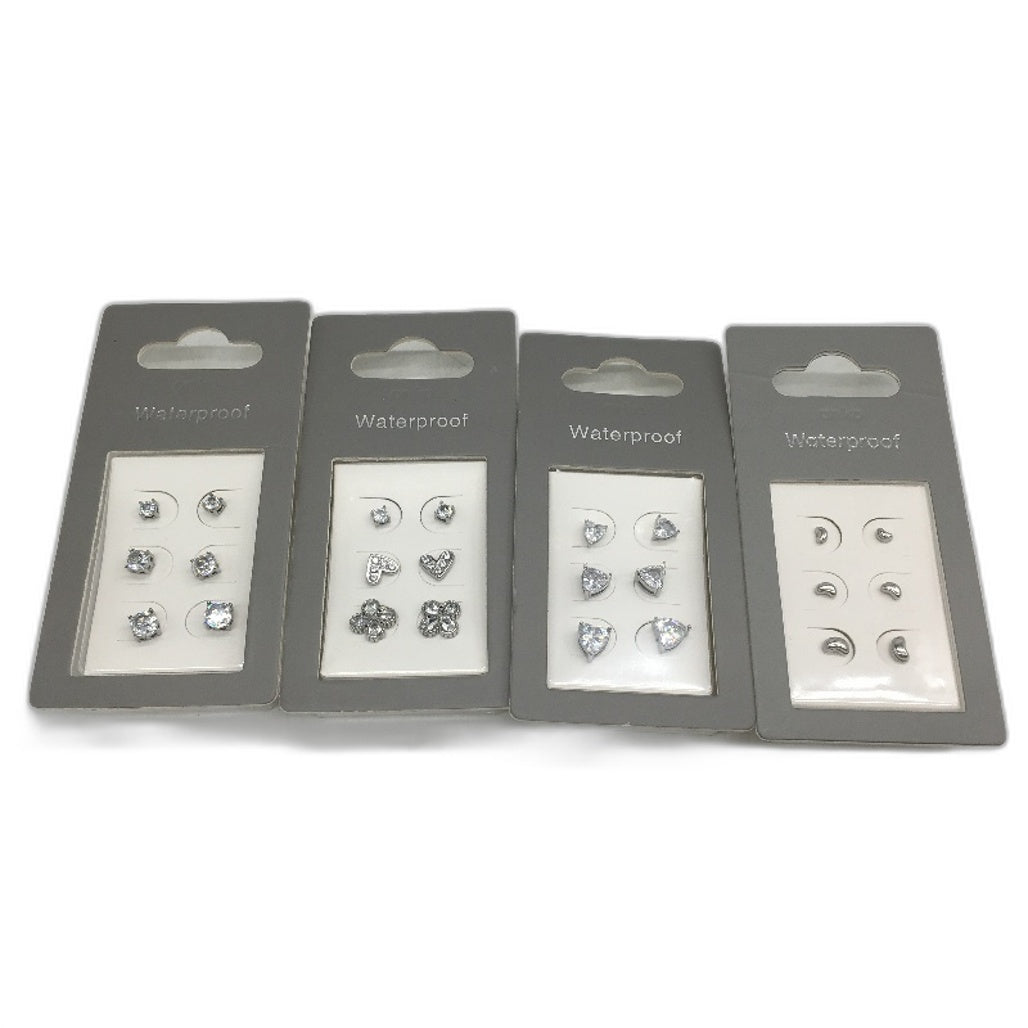 BULK PACK 10 Packets Stainless Steel Waterproof Silver Assorted Jewellery NEW