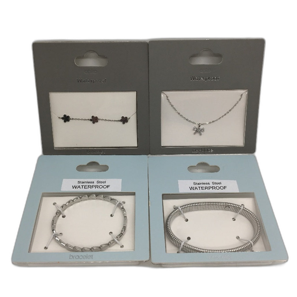 Stainless Steel Waterproof BULK PACK 10 Packets Silver Assorted Jewellery NEW