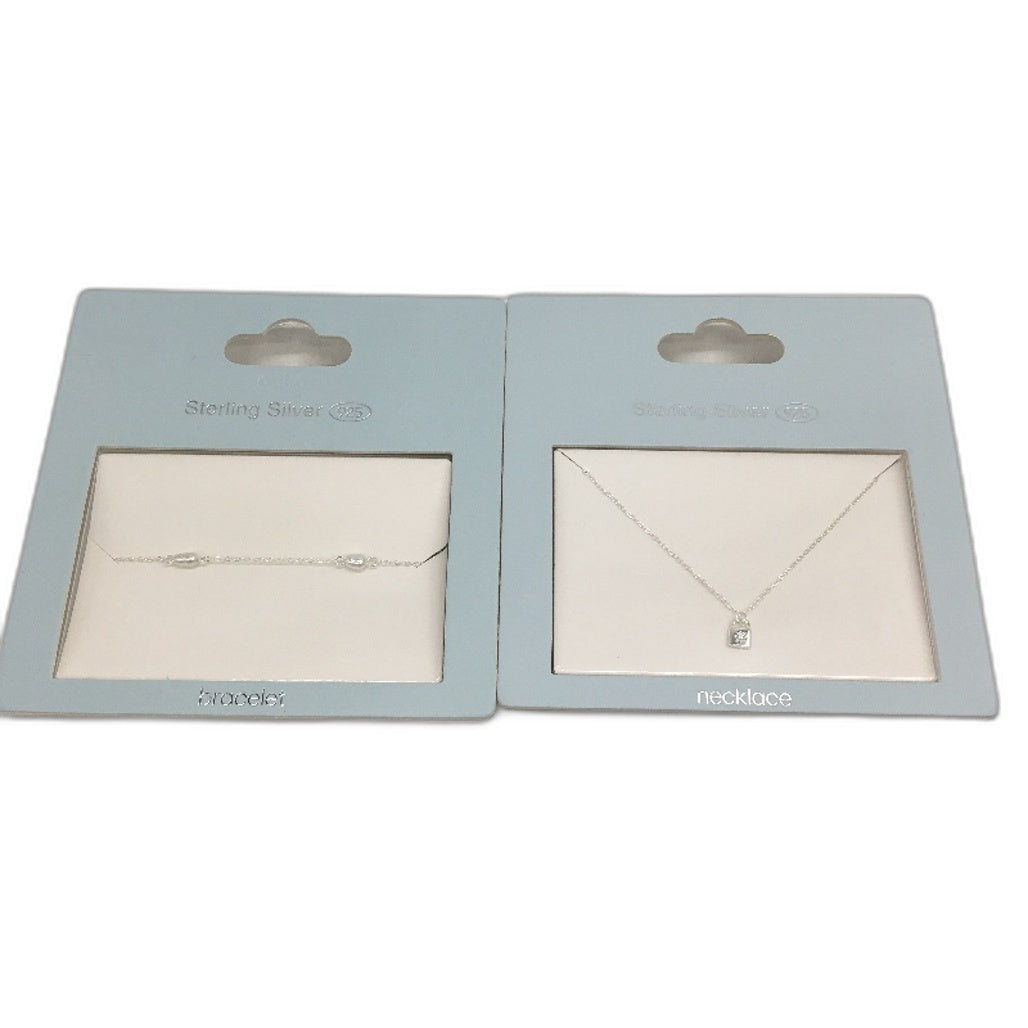 BULK PACK 8Pc Necklace Bracelet & Earring Sterling Silver 925 Jewellery Pack NEW