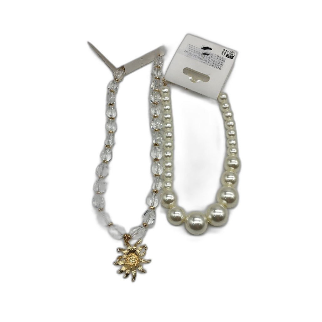 BULK PACK 9 Piece White & Pearl Tone Themed Assorted Fashion Jewellery Pack NEW