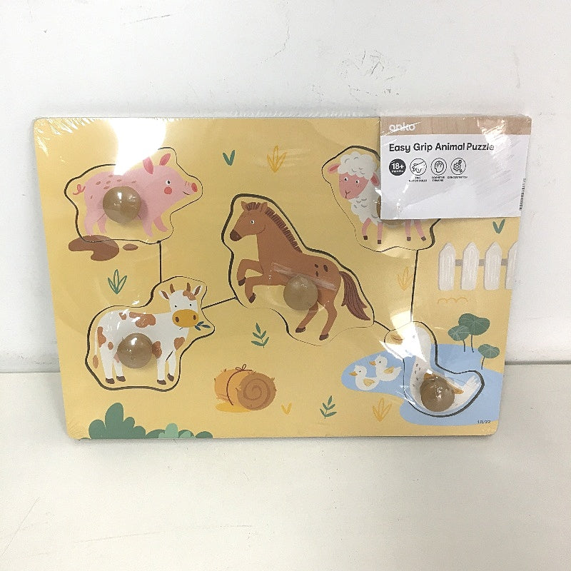 Early Learning Free Play Animal & ABCs Wooden Puzzles x 3 Sealed Packs NEW