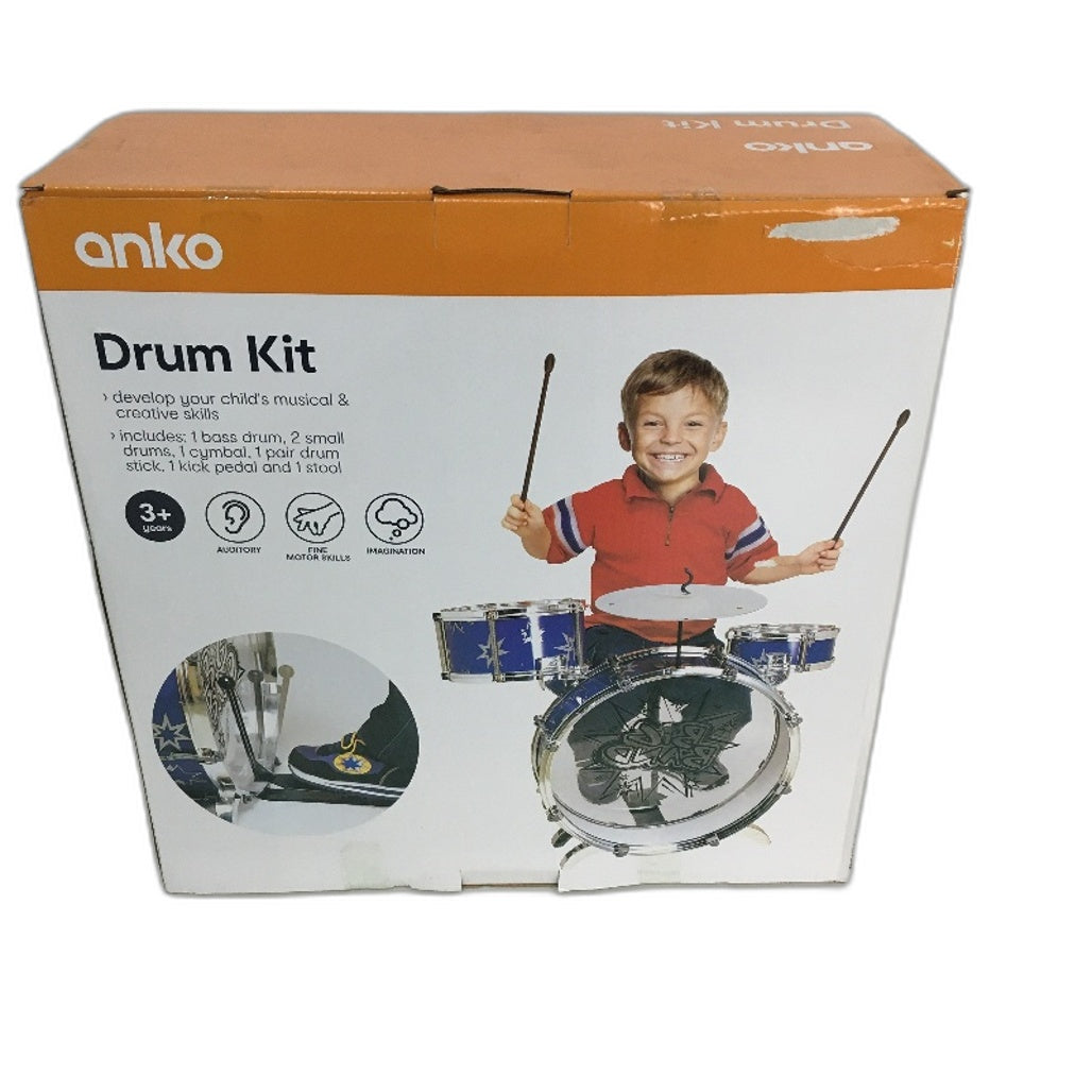 Musical & Creative Skill Development 'My First' Play Drum Kit Ages 3+ NEW