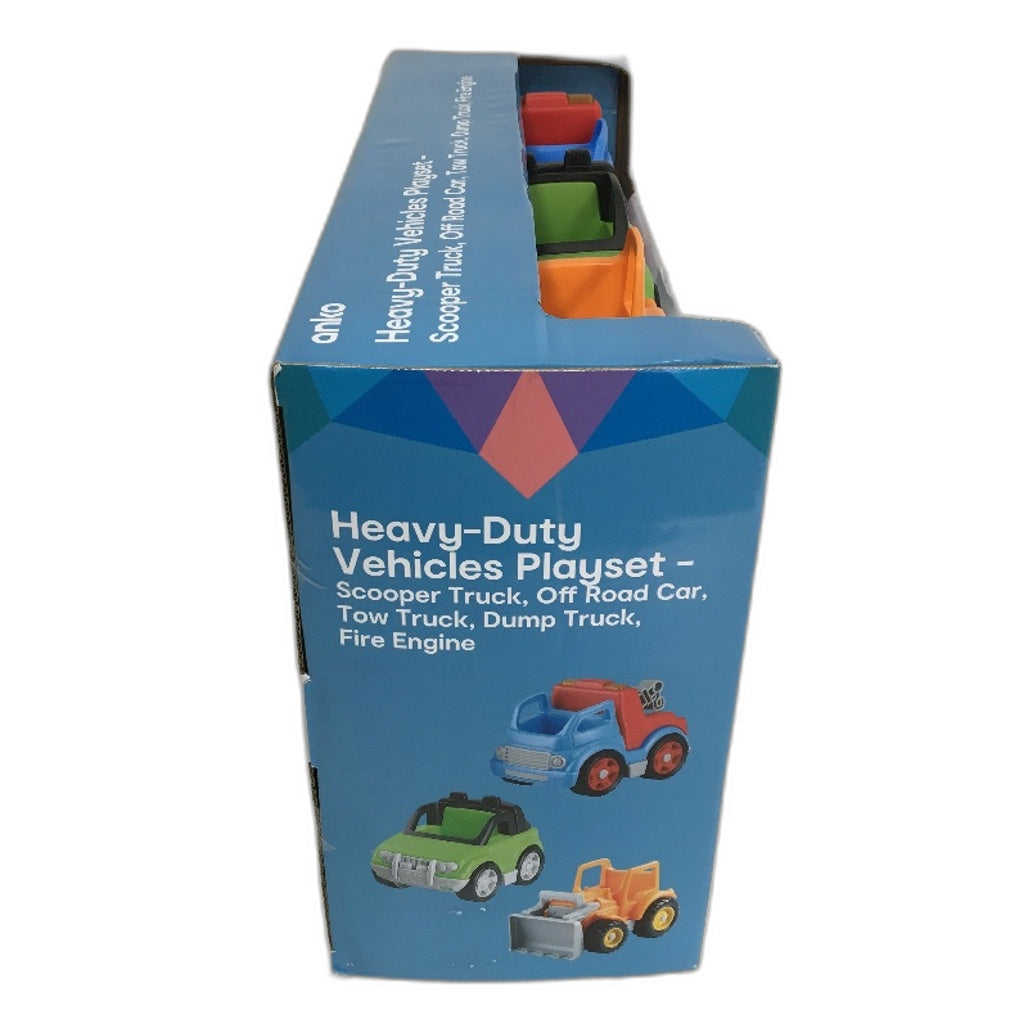 Play & Learn Scooper Truck & Cars Heavy Duty Vehicles Play Set Ages 18M+ NEW