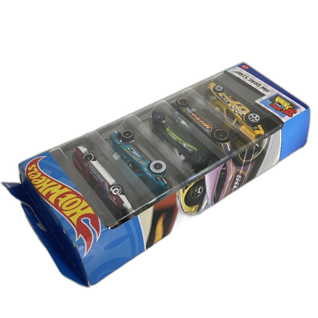 Mattel Hot Wheels 2023 Metal Die Cast HW Drag Strip 5 Car Set Inc Mustang NEW