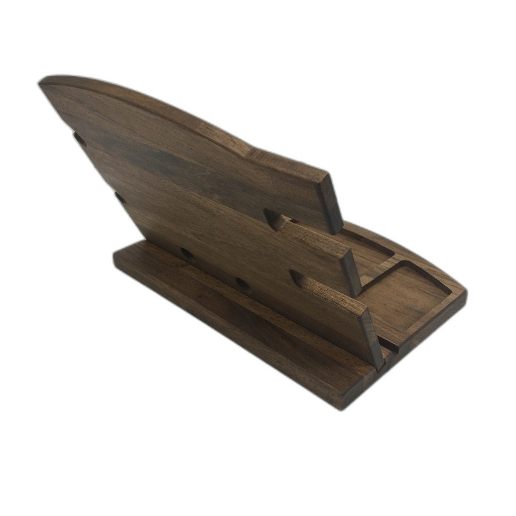 Teslyar Natural Walnut Docking Station Nightstand Accessories Organiser NEW