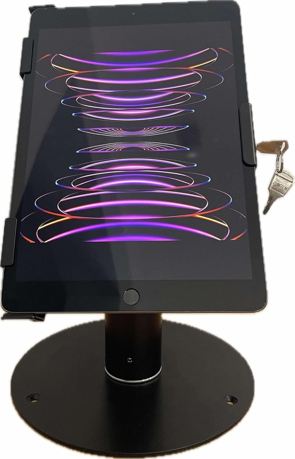 Anti-Theft 8.6-12.9" Tablet Kiosk Stand with 360 Degree Swivel for Retail NEW