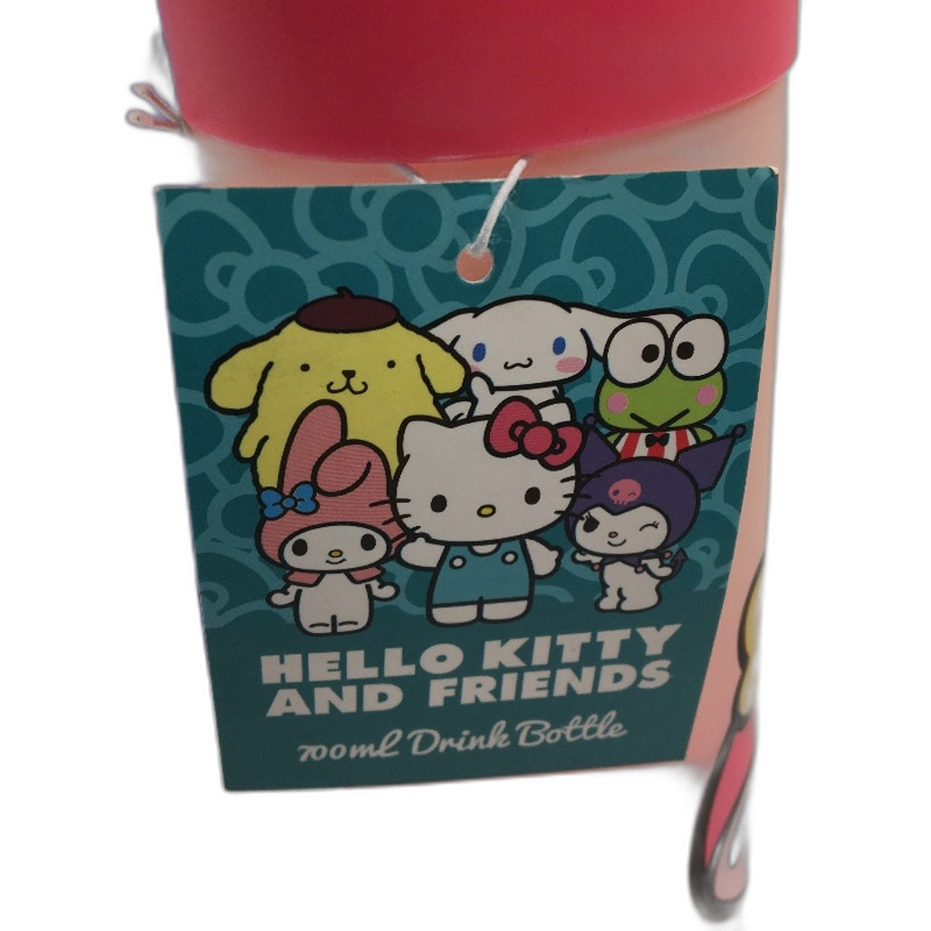 Sanrio Hello Kitty & Friends 3x 700ml Drink Bottles Inc Cinnamoroll & Kuromi NEW