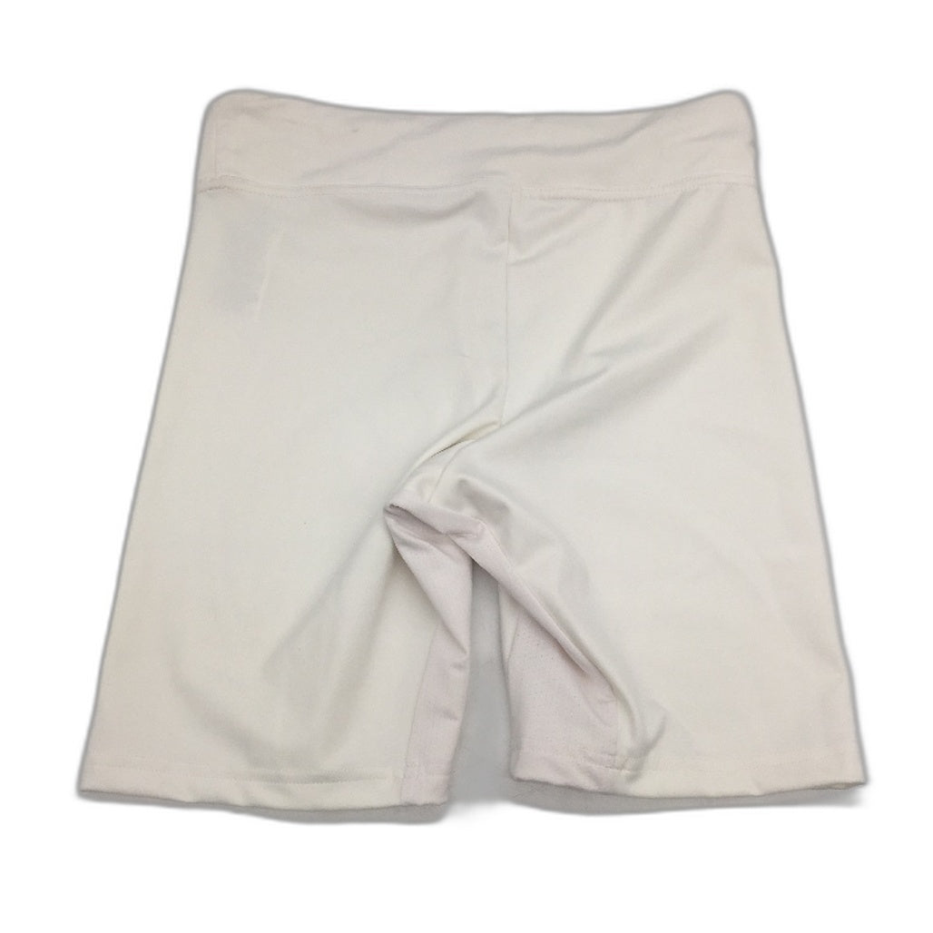 Adidas White Long Style Activewear Vented Seam Exercise Shorts Ladies Small