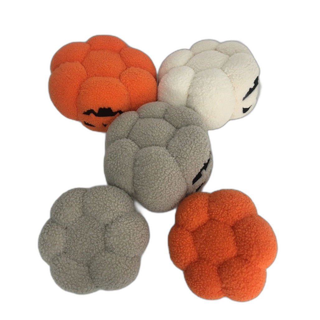 COLLECTABLE 5Pce Various Halloween Pumpkin Yarn Look Stuffed Toy Pack NEW