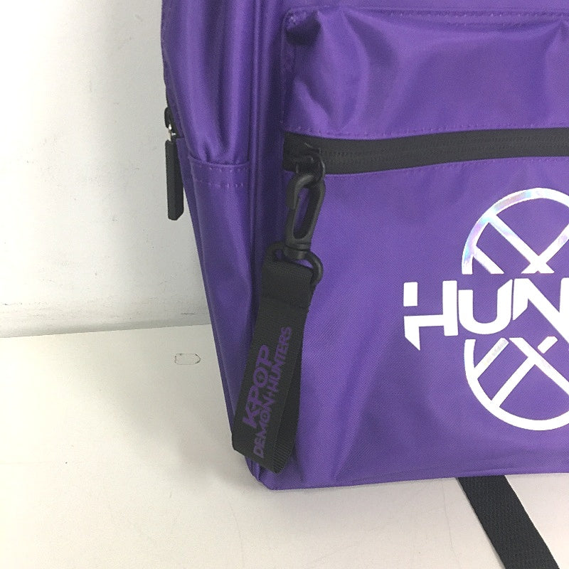 Netflix KPop Demon Hunters Huntrix Purple Backpack 40cm & Saja Boys Tote NEW