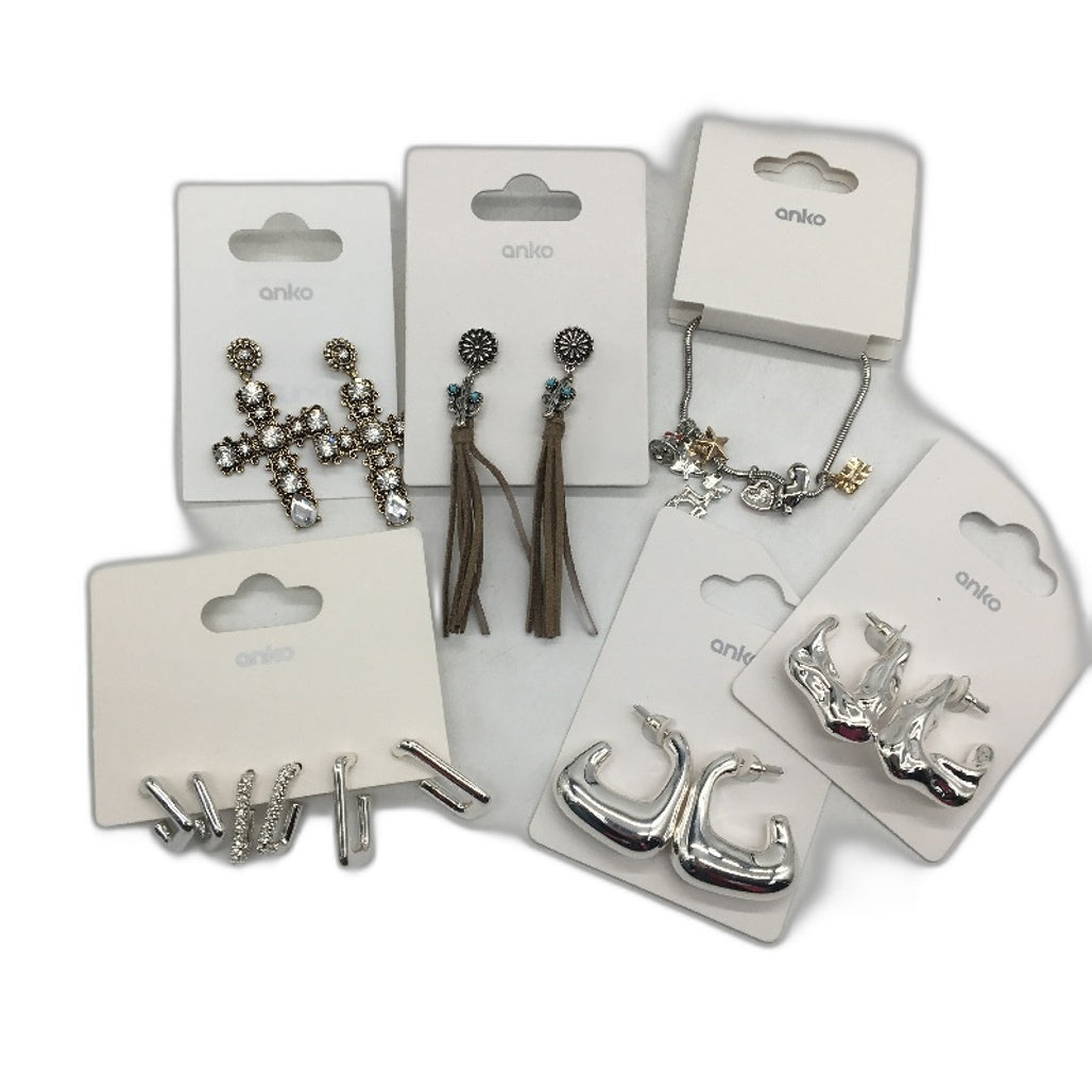 BULK LOT 30Pce Assorted Siver Toned Plated Costume Fashion Jewellery NEW