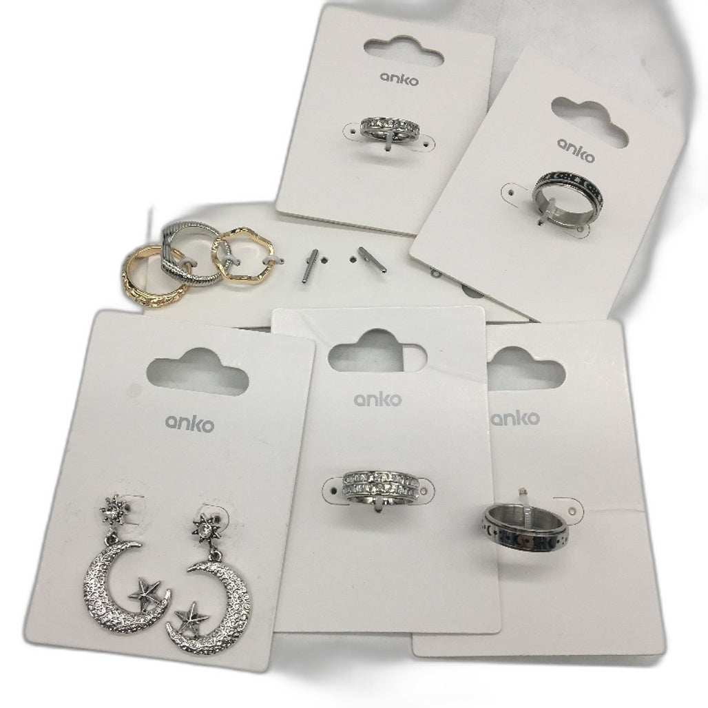BULK LOT 30Pce Assorted Siver Toned Plated Costume Fashion Jewellery NEW