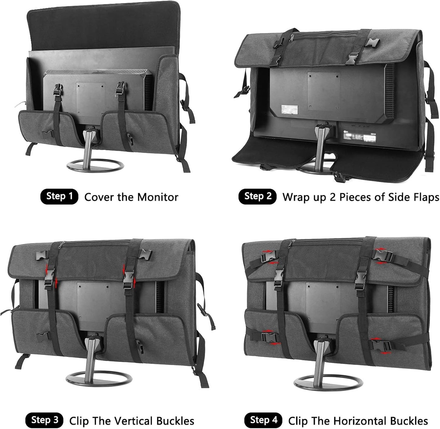Kingshion Monitor Carrying Bag for 30-Inch All-in-One Desktop Computer Case