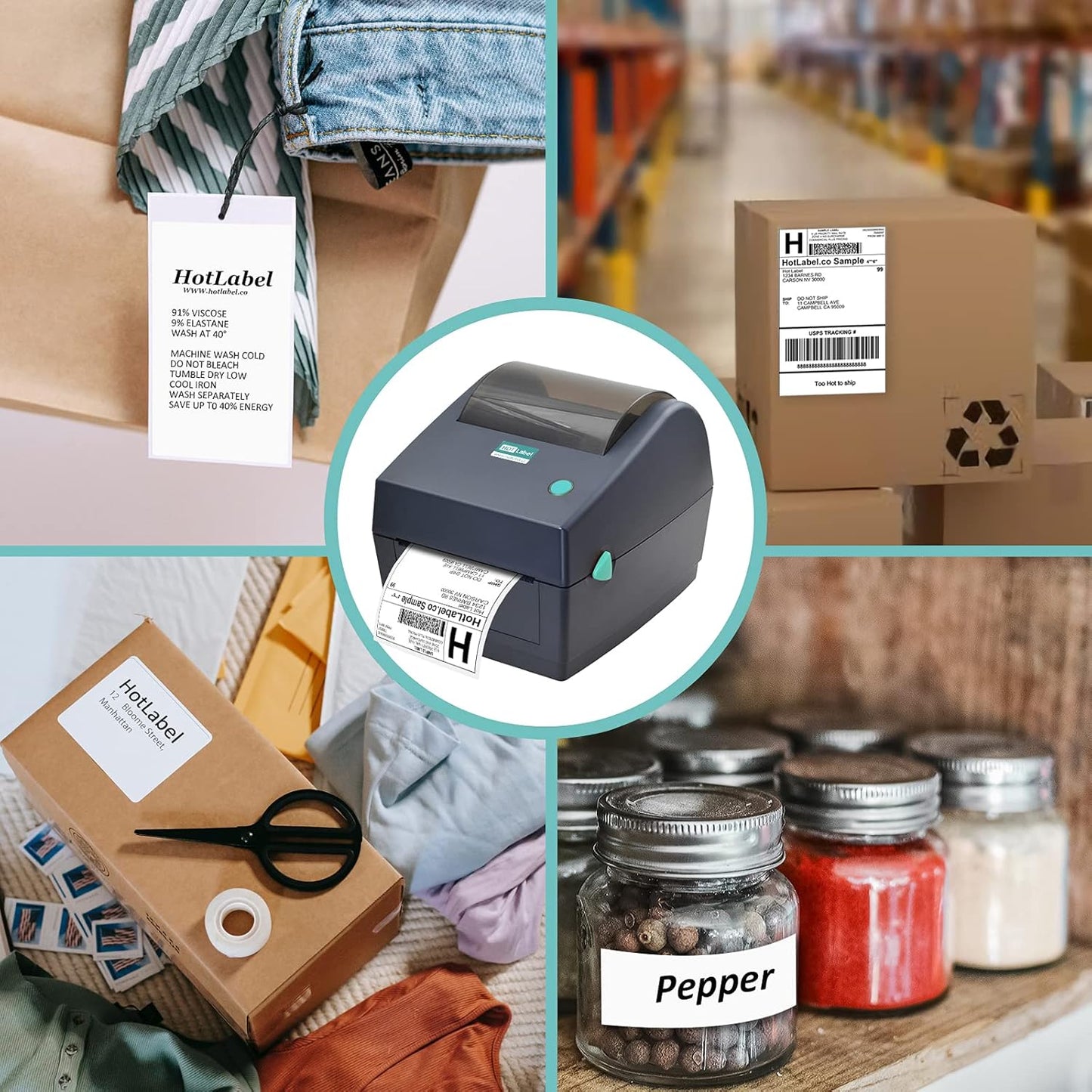 HotLabel 4x6 Direct Thermal Label Printer for Shipping Office Electronics DEMO