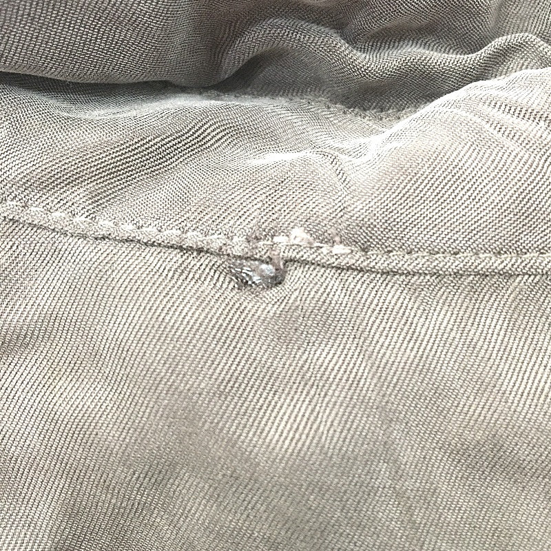 alice in the eve soft satin like tie up shirt Women Size M