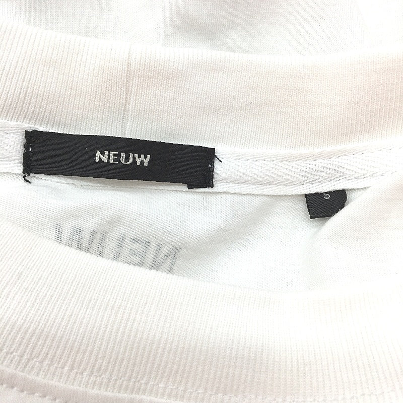 NEUW White Long Sleeve Poison City Print Cotton T Shirt Men Size S