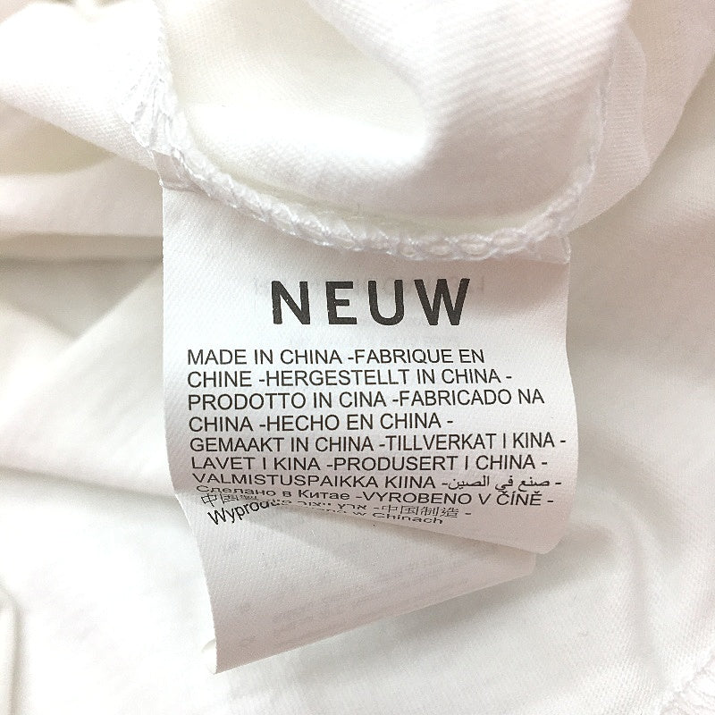 NEUW White Long Sleeve Poison City Print Cotton T Shirt Men Size S