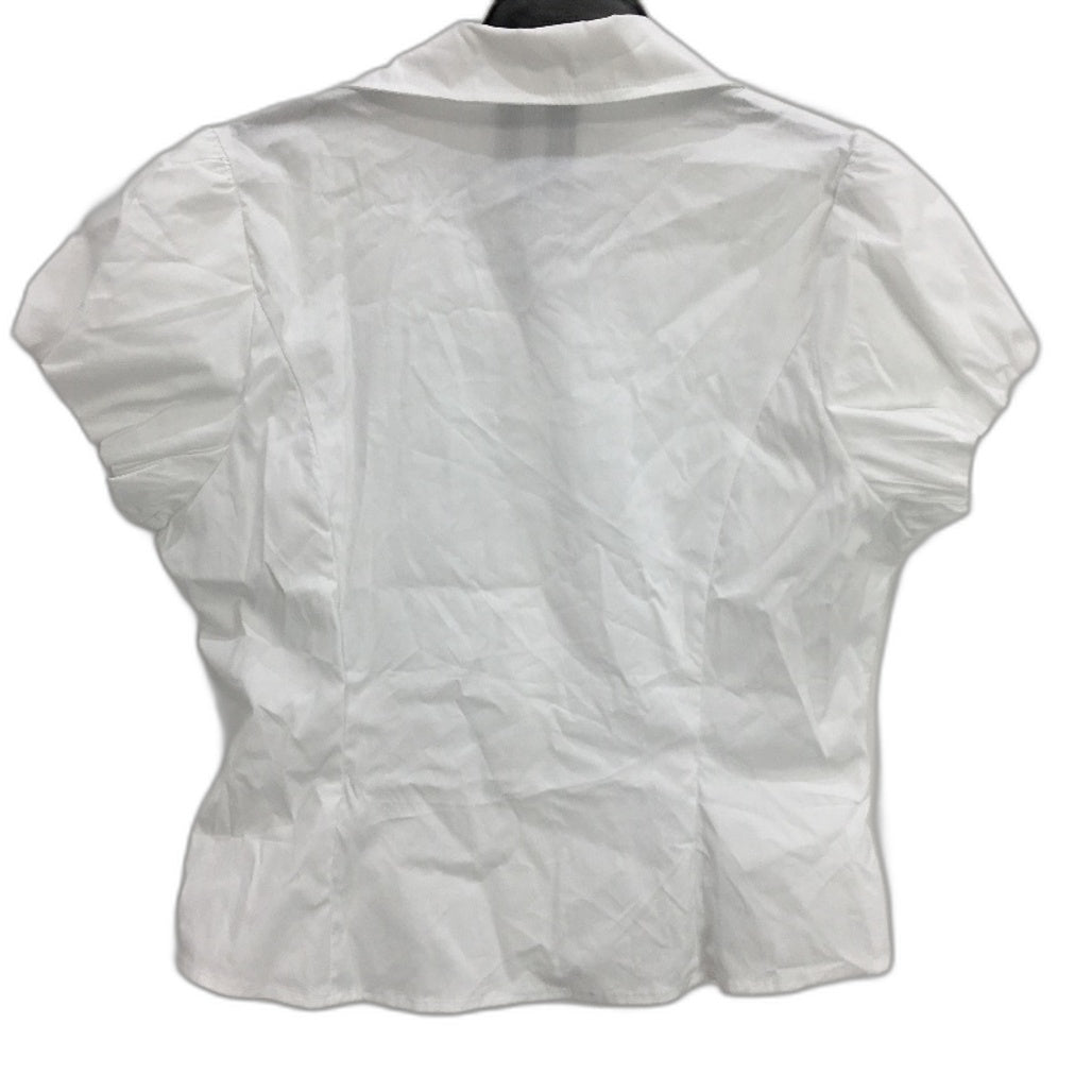 Alice In The Eve 'Monica' Button Down Short Sleeve Blouse Women Size L NEW