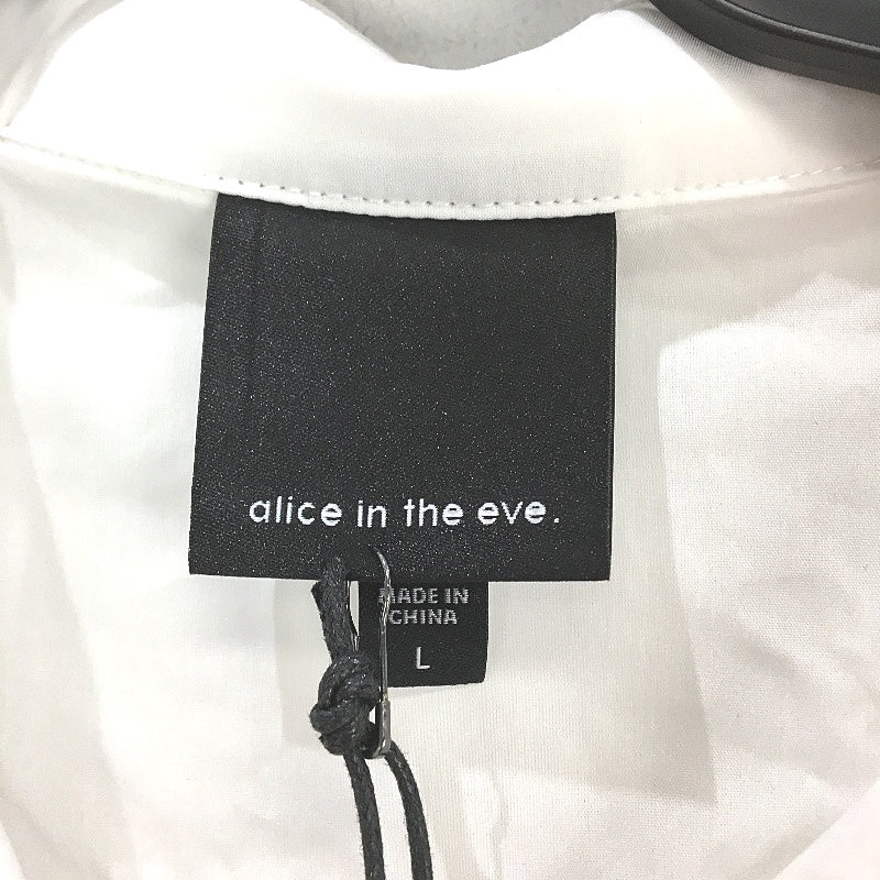 Alice In The Eve 'Monica' Button Down Short Sleeve Blouse Women Size L NEW