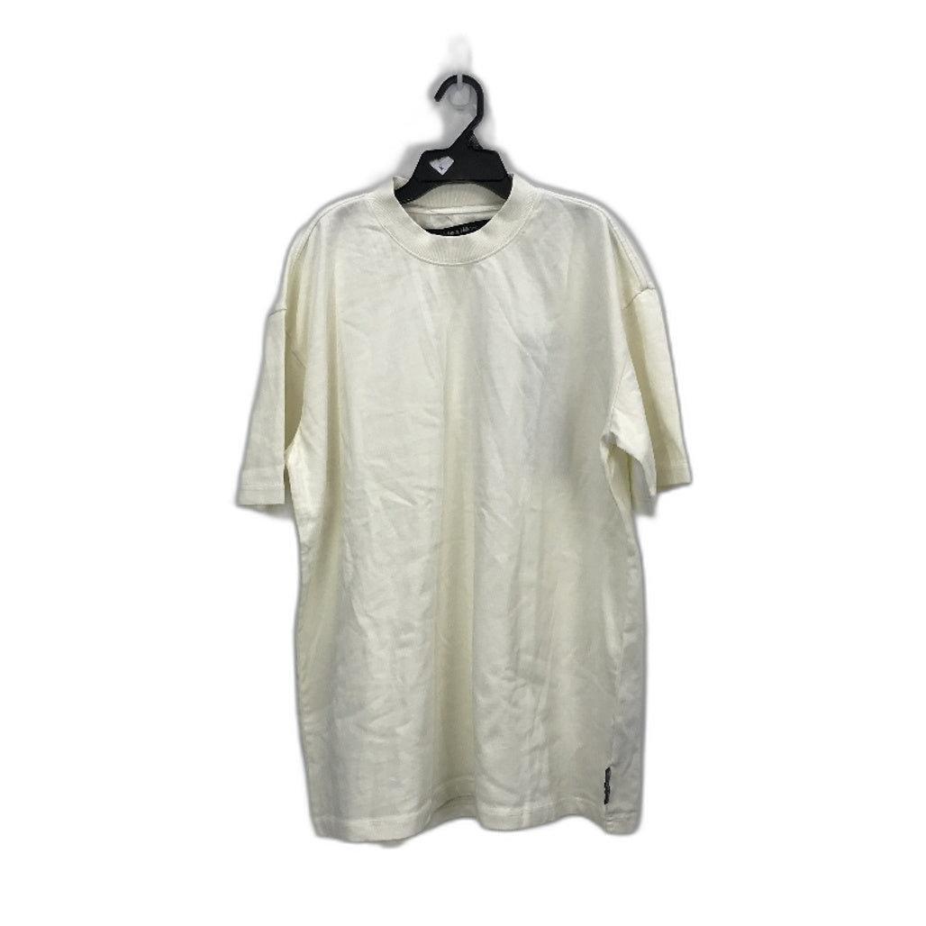 blacknoise whiterain 'Killie' White Cotton Short Sleeve Tshirt Unisex Size M