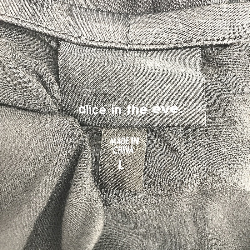 Alice In The Eve 'Arabella' Black Drawstring Slip Midi Skirt Women Size L