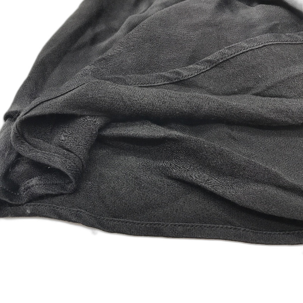 Alice In The Eve 'Arabella' Black Drawstring Slip Midi Skirt Women Size L